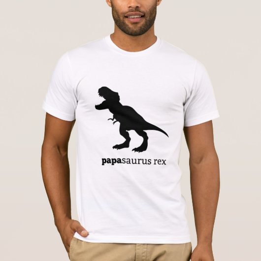 papasaurus rex Familien-Dinosauriert-stück T-Shirt (Vorderseite)