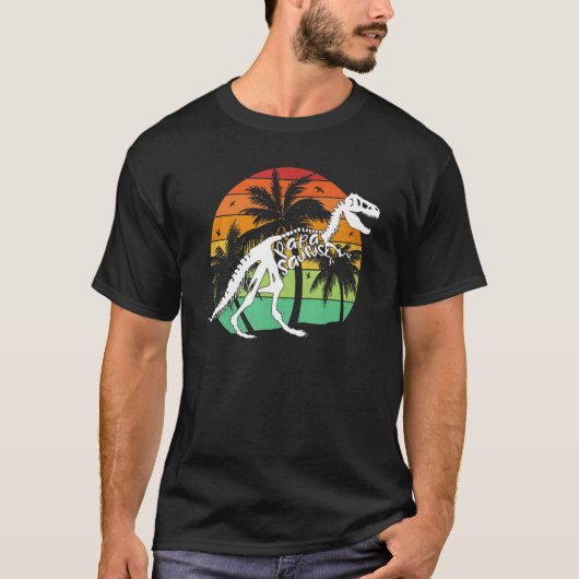 Papasaurus Rex Vater Papa Dinosaur Rex Papa Saurus T-Shirt (Vorderseite)