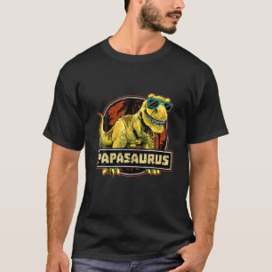 Papasaurus T Rex Papa Saurus Dinosaur Grandpa Dino T-Shirt