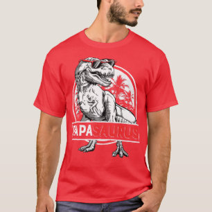 Papasaurus T rex Papa Saurus Dinosaur Men Vater Da T-Shirt