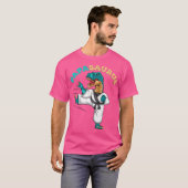 Papasaurus Trex Dinosaur Funny Paprus Karate T-Shirt (Vorne ganz)