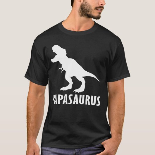 Papasaurus Vatertag T-Shirt (Vorderseite)