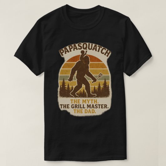 Papasquatch - Der Mythos. Der Gittermeister. Der V T-Shirt (Design vorne)