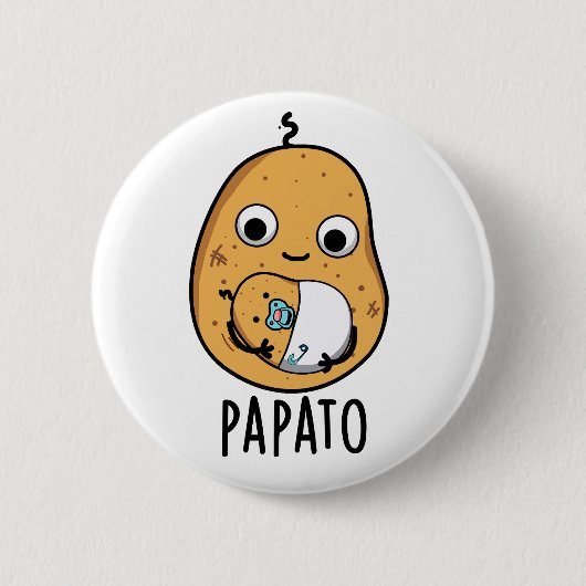 Papato Funny Potato Pub Button (Vorderseite)