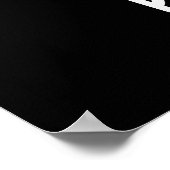 Papato Funny Potato Pun Dark BG Poster (Ecke)