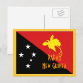 Papau Neue Guinea Postkarte (Vorne/Hinten)