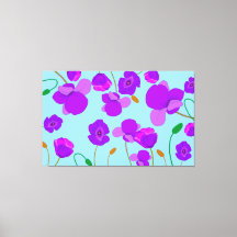 Papaver Poppy Lilac auf blassblauem Hintergrund