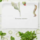 Papaver rhoeas  geschirrtuch (Gefaltet)