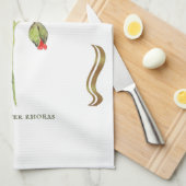 Papaver rhoeas  geschirrtuch (Viertel Falte)