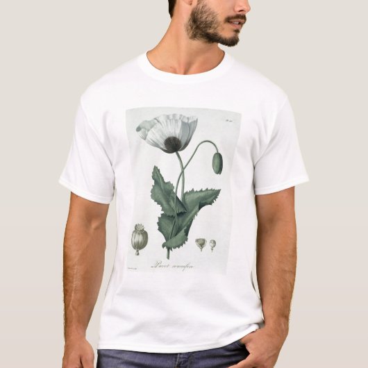 Papaver-Somniferum von "Phytographie Medicale" T-Shirt (Vorderseite)