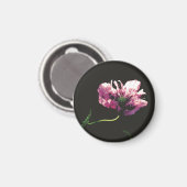 Papaver Sugarplum Magnet (Vorderseite/Rückseite)