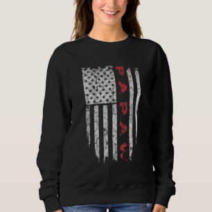 Papaw American Flag Grandpa gibt Geschenke Männer Sweatshirt
