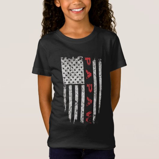 Papaw American Flag Grandpa gibt Geschenke Männer T-Shirt (Vorderseite)