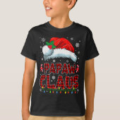 Papaw Claus Christmas Lights Pajama Family Group M T-Shirt (Vorderseite)