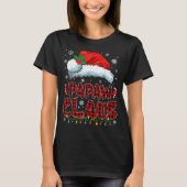 Papaw Claus Christmas Lights Pajama Family Group M T-Shirt (Vorderseite)
