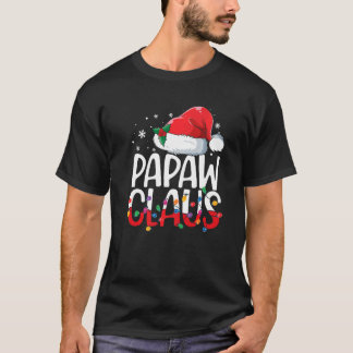 Papaw Claus Christmas Pajamas Matching Family Xmas T-Shirt