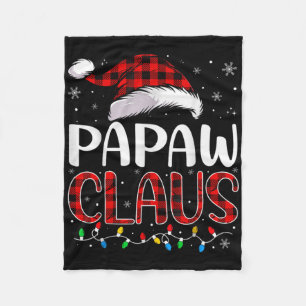 Papaw Claus Weihnachtslichter passende Familie Xma Fleecedecke