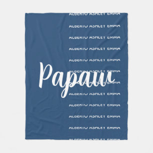 Papaw-Decke, Papaw-Geschenk für Opa-Decke Pers Fleecedecke