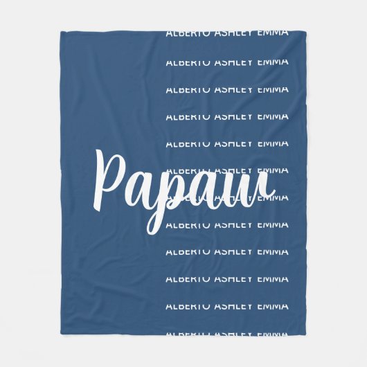 Papaw-Decke, Papaw-Geschenk für Opa-Decke Pers Fleecedecke (Vorderseite)