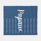 Papaw-Decke, Papaw-Geschenk für Opa-Decke Pers Fleecedecke (Vorderseite (Horizontal))