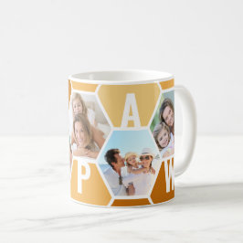 Papaw Editable 5 Foto 5 Letter Honeycomb Kaffeetasse