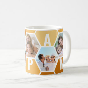 Papaw Editable 5 Foto 5 Letter Honeycomb Kaffeetasse