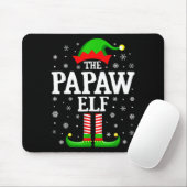 Papaw Elf Funny Christmas Family Matching Mousepad (Mit Mouse)