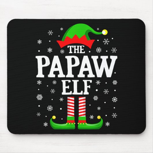 Papaw Elf Funny Christmas Family Matching Mousepad (Vorne)