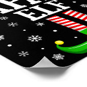 Papaw Elf Funny Christmas Family Matching Poster (Ecke)