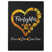 Papaw Firefighter Man Myth Legend Papa Geschenke Klemmbrett (Rückseite)