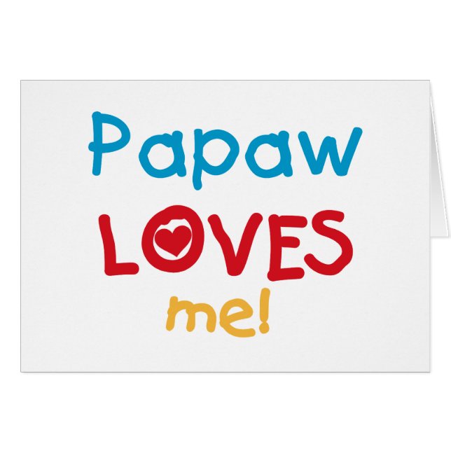Papaw-Lieben T - Shirt und Geschenke (Vorderseite (Horizontal))