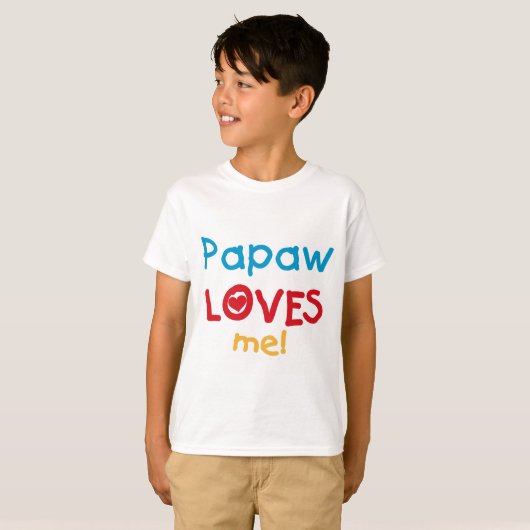 Papaw-Lieben T - Shirt und Geschenke (Vorne ganz)