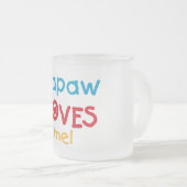 Papaw-Lieben T - Shirt und Geschenke Mattglastasse (VorderseiteRechts)