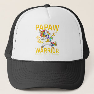 Papaw of a Warrior Childhood Cancer Awareness Truckerkappe