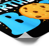 Papaw Of The Birthday Boy Milk And Cookies 1st Bir Poster (Ecke)