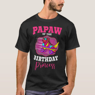 Papaw Of The Birthday Princess Roller Skates Bday T-Shirt