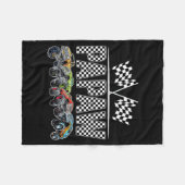 Papaw Retro Monster Truck Family Birthday Matching Fleecedecke (Vorderseite (Horizontal))