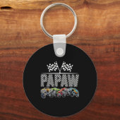 Papaw Retro Monster Truck Family Birthday Matching Schlüsselanhänger (Vorderseite)