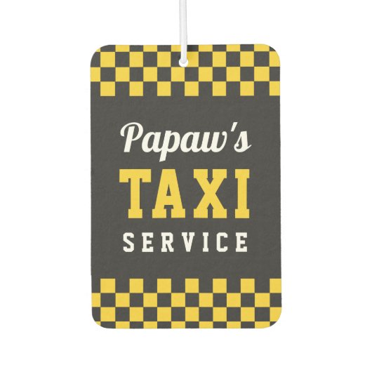 Papaw-Taxi-Service | Niedliches Opfergeschenk Autolufterfrischer (Vorderseite)