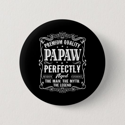 Papaw Vathers Day Grandpa-Geschenk für Männer Button (Vorderseite)