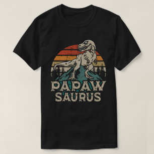 Papawsaurus Dinosaurier Grandpa Saurus Vatertag T-Shirt