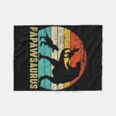 Papawsaurus Rex Papaw Dinosaur 2 Kinder Vatertag  Fleecedecke (Vorderseite (Horizontal))