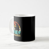 Papawsaurus Rex Papaw Dinosaur 2 Kinder Vatertag  Kaffeetasse (Vorderseite Links)