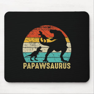 Papawsaurus Rex Papaw Dinosaur 2 Kinder Vatertag  Mousepad