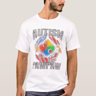 Papaya-Amerikanische Flagge T-Shirt