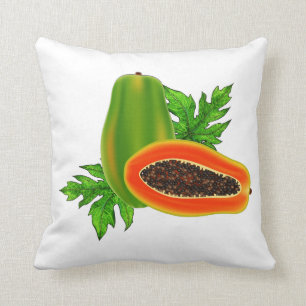 Papaya-dekoratives Kissen
