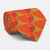 Papaya Fabonacci Spirale Krawatte (Gerollt)