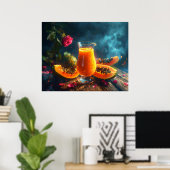 PAPAYA Freshly Squeezed JUICE -  Poster (Heimbüro)
