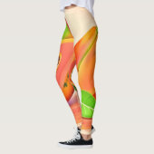 Papaya-Freshness in Scheiben Leggings (Links)