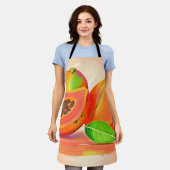 Papaya-Freshness in Scheiben Schürze (Getragen)